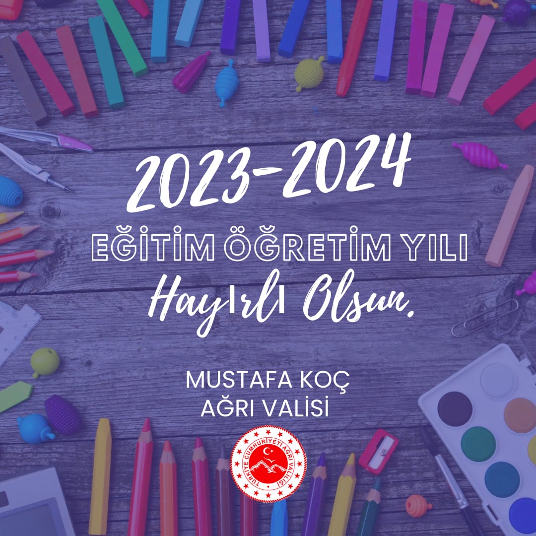 Valimiz Sayın Mustafa KOÇ'un, 2023-2024 Eğitim Öğretim Yılı Açılış Mesajı